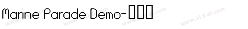 Marine Parade Demo字体转换